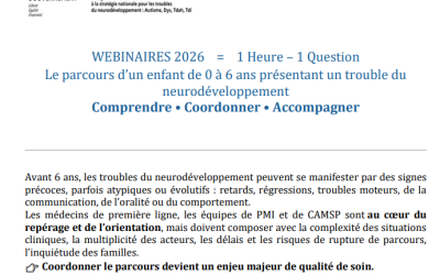 Webinaires 2026 – « Une heure, une question »